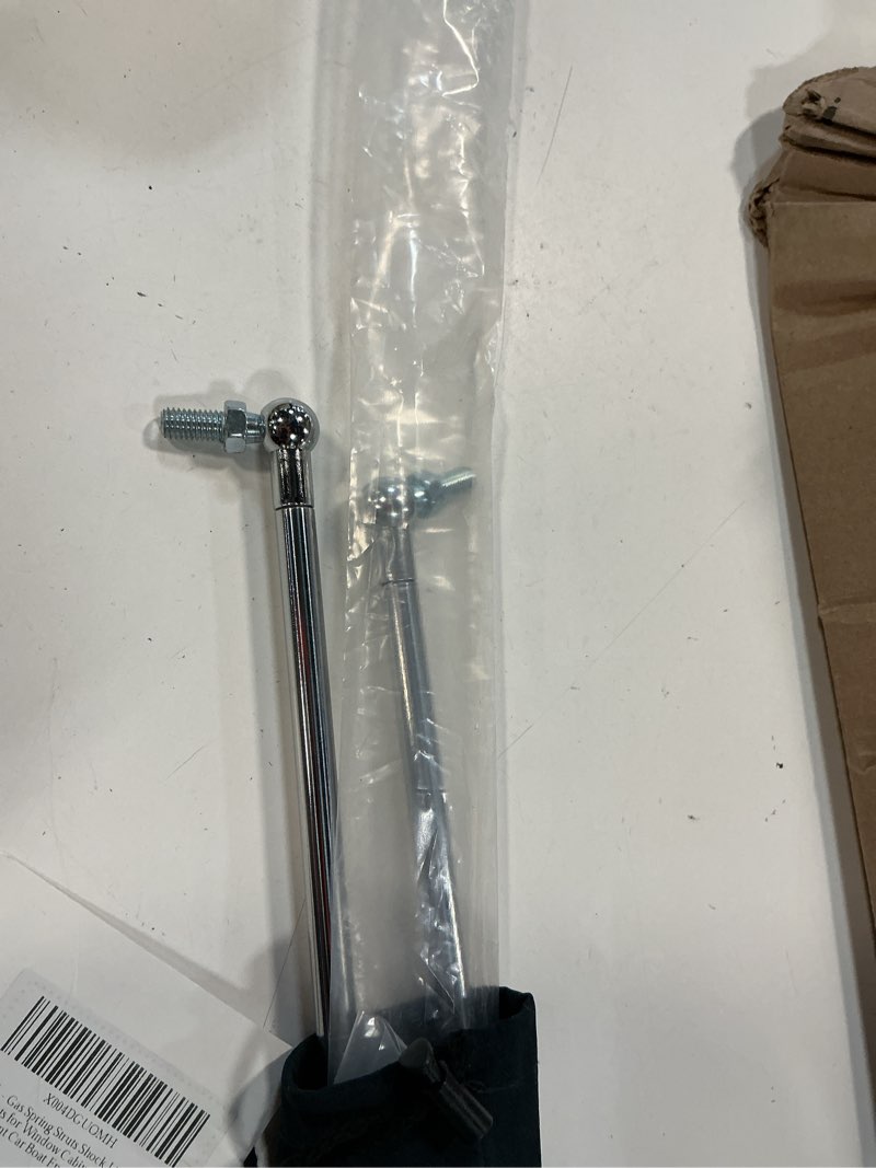 Condition photo showing Good Condition for gas spring prop struts shock lift supports 18 inches 60lb with l mount for rv bed floor hatch trap door tv cabinet heavy duty box lid window(60lb, 18in) 60lb 18in