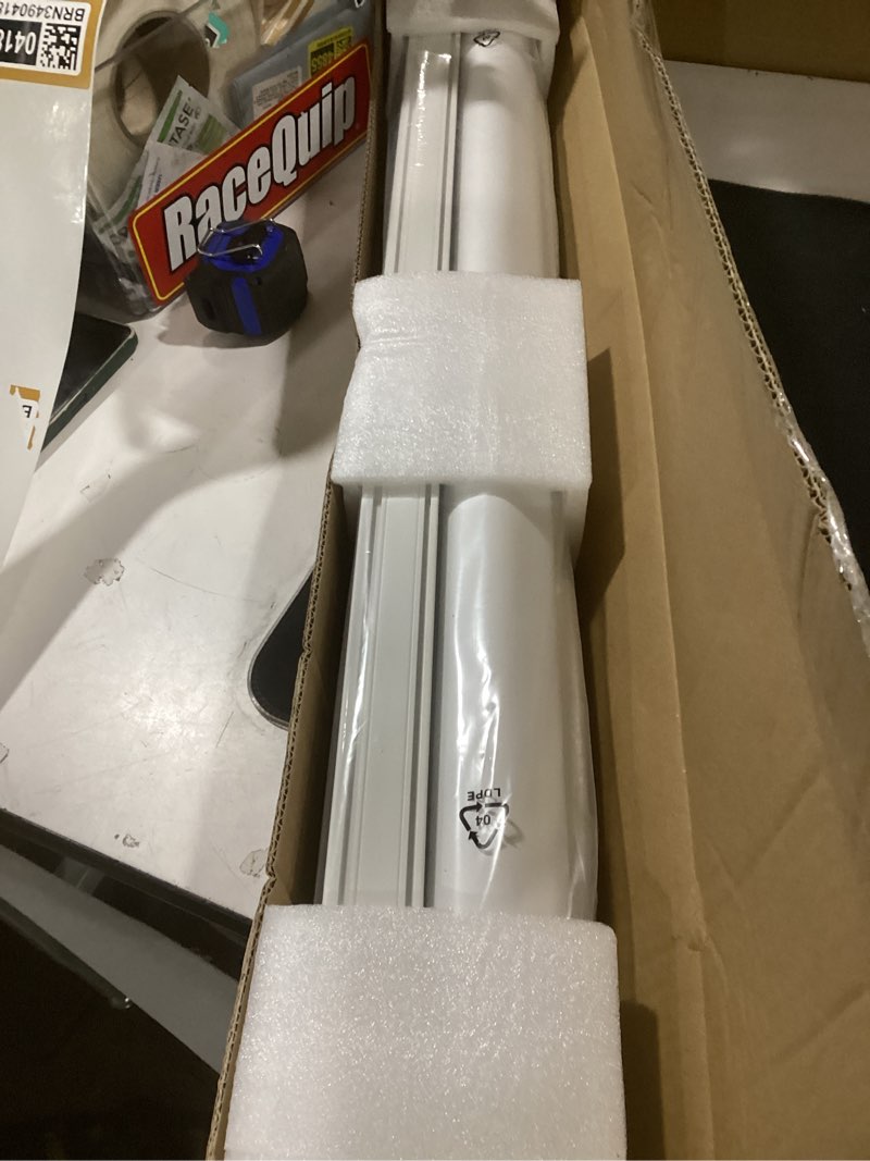 Condition photo showing Good Condition for grandekor no drill blackout roller shades, cordless free-stop shades for windows, uv protection & thermal insulated, easy install pull down blinds for bedroom, white,31.5" w x 72" h blackout-0-white 31.5"w x 72"h