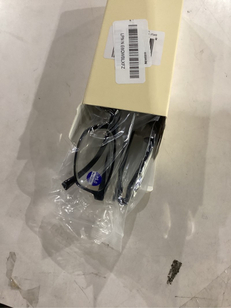 Condition photo showing New/Like New for gaoye 5.0 multi pack reading glasses - blue light blocking lenses, tr90 frames, uv400 - eyeglasses with clear vision a4 pack black 5 x