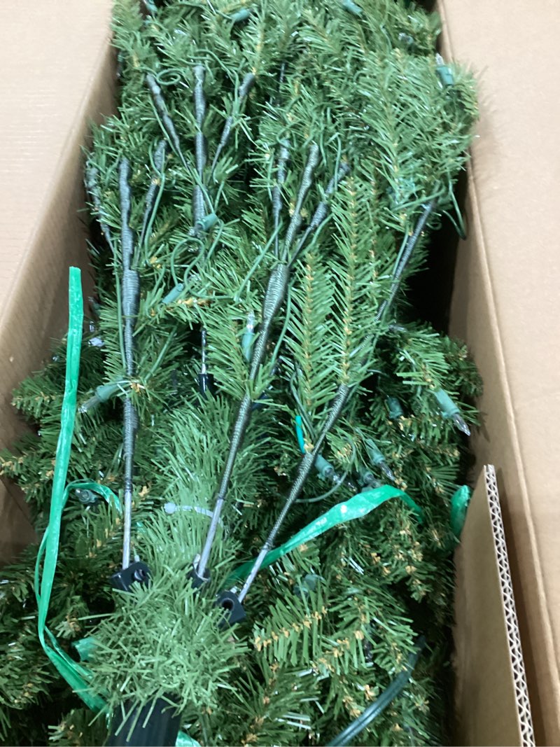Condition photo showing Good Condition for National Tree Company Pre-Lit Artificial Christmas Tree  Green  Dunhill Fir  Clear Lights  Includes Stand  6.5 Feet