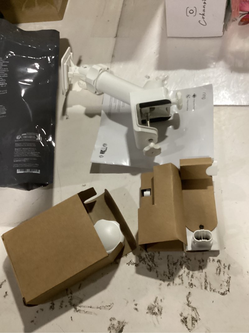 Condition photo showing Good Condition for ring gutter mount for cameras and solar panels - white