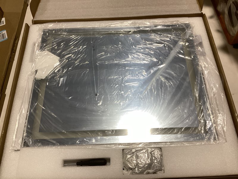 Condition photo showing Good Condition for ROLOVE Vanity Mirror with Lights 22"x18", Lighted Makeup Mirror with 10X Magnification, Smart Touch 3 Colors Dimmable, 360° Rotation, Women Gift, Dresser Mount, Bathroom (White)