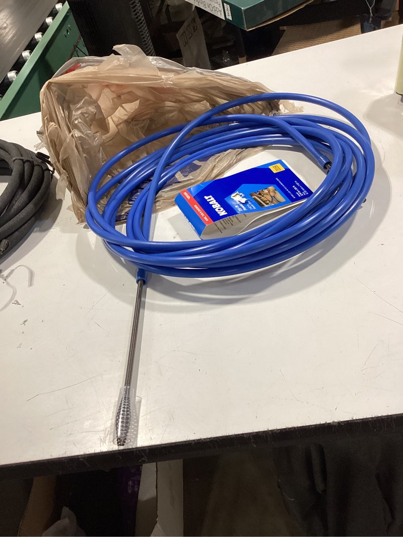 Condition photo showing Good Condition for kobalt 1/4-in x 25-ft high carbon wire power snake for drain