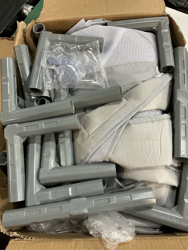 Condition photo showing Good Condition for fshibila 74" ×50" large baby playpen, baby playard for babies and toddlers, baby fence play pens for indoor & outdoor, sturdy safety play yard with soft breathable mesh, anti-fall, grey 74 x 50 in grey