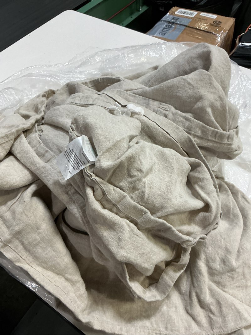 Condition photo showing Good Condition for quince 100% linen full/queen duvet natural