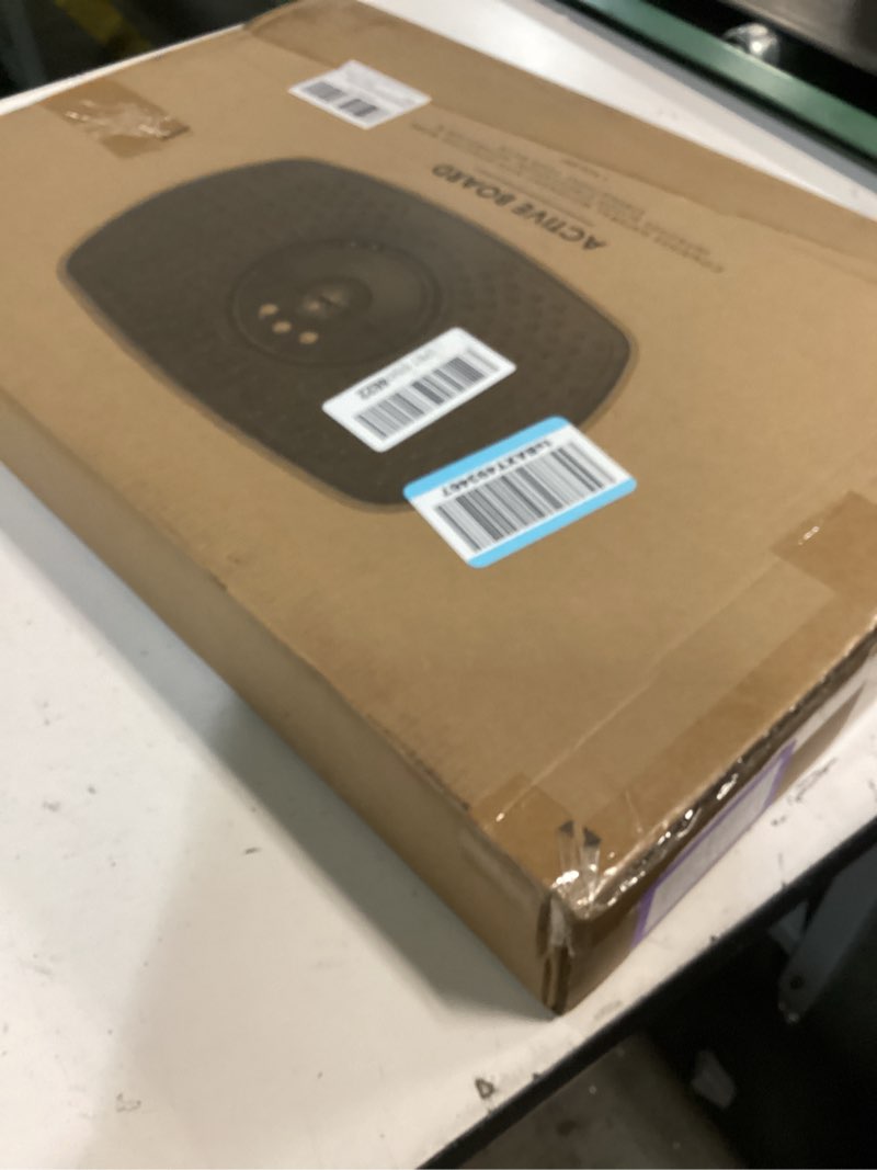 Condition photo showing New/Like New for standing desk anti fatigue mat balance board with marble, 360° rotation exercise wooden wobble board stability rocker perfect for office, workstation, home, gym, kitchen