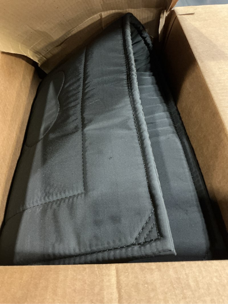 Condition photo showing As Is for chew proof dog crate pad - indestructible durable dog bed for aggressive chewers, machine washable & waterproof indoor outdoor tough kennel pad for large dogs (x-large (28"x47")) x-large black