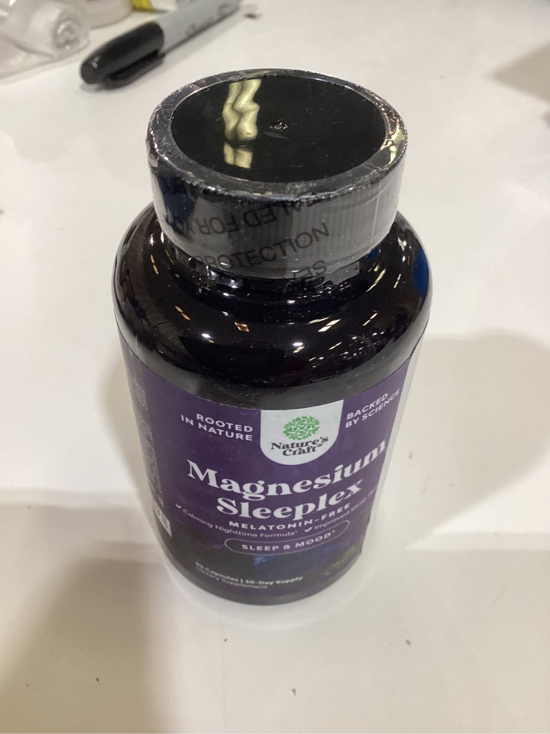 Condition photo showing New/Like New for high absorption magnesium sleep supplement - rest support magtein magnesium l-threonate and apigenin theanine for sleep and rest for women & men - mg l-threonate melatonin free sleeping aid - 90 ct 90 count (pack of 1)