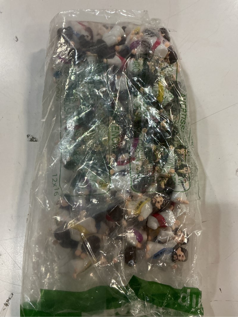 Condition photo showing New/Like New for 105 PCS Little Jesus Figures,Mini Jesus Figurines - Tiny Statues for Easter Egg Stuffers,Religious Gifts,Parties,Baptism Gifts,Multicolor Miniature Decorations,Hide and Seek Figurines?Multicolor? Multicolor?105pcs? 1.4Inch?105pcs?