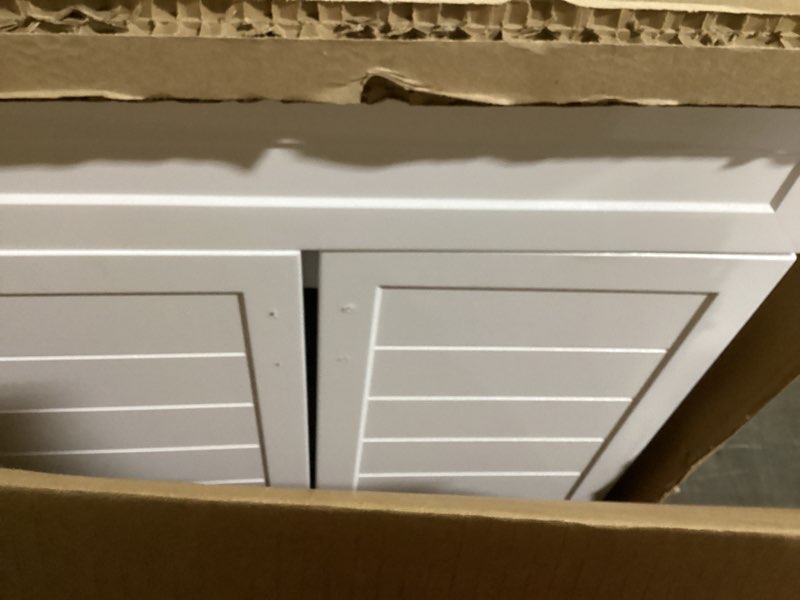 Condition photo showing Good Condition for style selections kirkman 30-in white single sink bathroom vanity with white cultured marble top