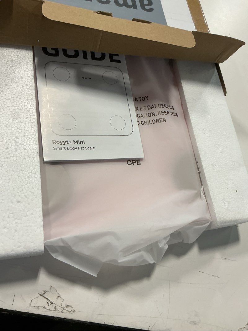Condition photo showing Good Condition for Ovutek Smart Scale for Body Weight, Digital Bathroom Scale BMI Weighing Body Fat Scale, Accurate Body Composition Scale Monitor for People's Health with Smartphone App, Compact Size, 400lb (Pink)
