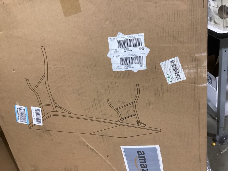 Condition photo showing New/Like New for Bblife 6FT Folding Tables Heavy Duty White Foldable Table, Multi-Functional Fold up Table for Outdoor Camping Picnic Parties, Indoor Events Training with 330lbs Static Weight Capacity White 6FT