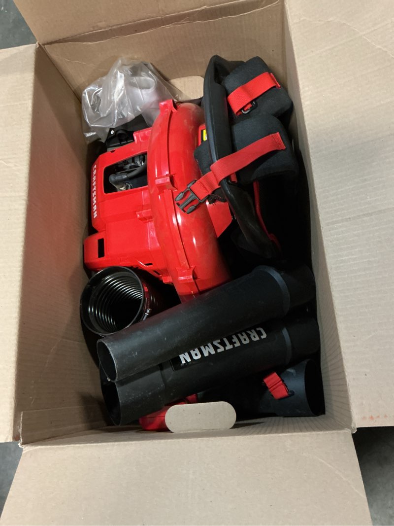 Condition photo showing Good Condition for craftsman bp510 51-cc 2-cycle 600-cfm 220-mph gas backpack leaf blower
