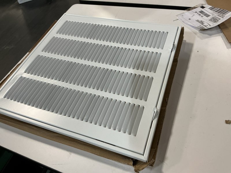 RELIABILT 20-in x 20-in Steel White Sidewall/Ceiling Filter grille 20”x20” 