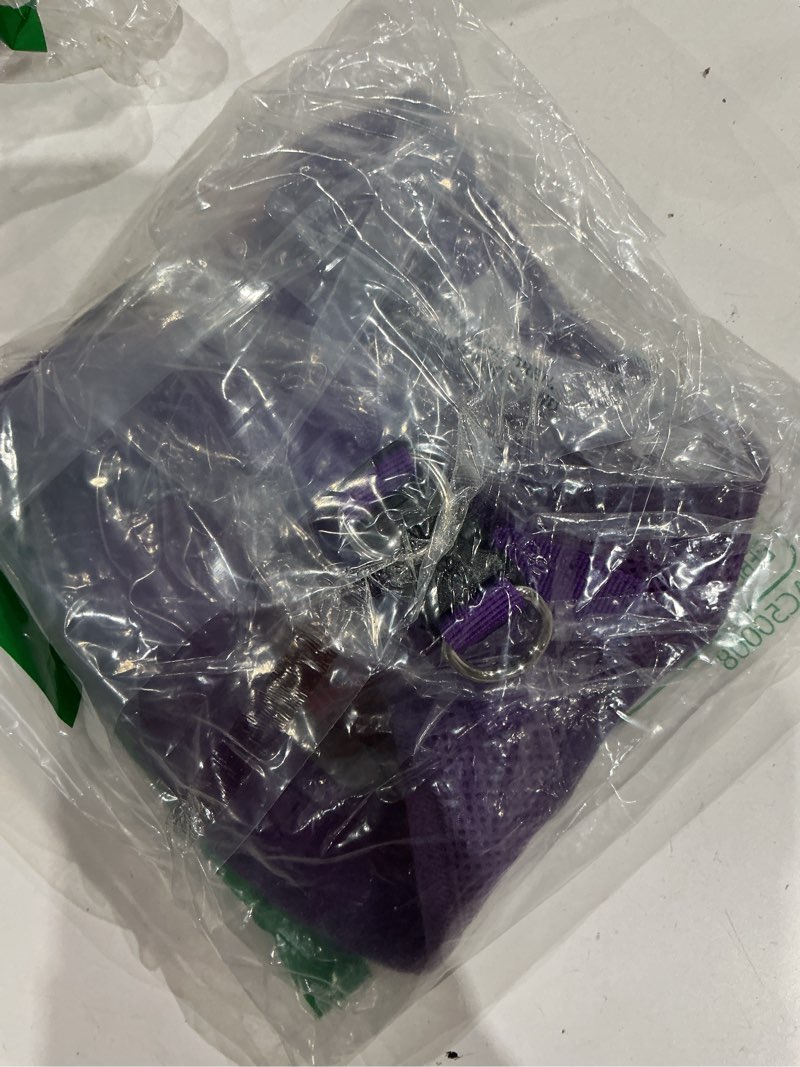 Condition photo showing Good Condition for best pet supplies voyager step-in air harness - all weather mesh, reflective, no pull harness for dogs, cats - secure with hook & loop fastener, buckle, double d-rings - purple, m harness (purple) m (chest: 16 - 18")