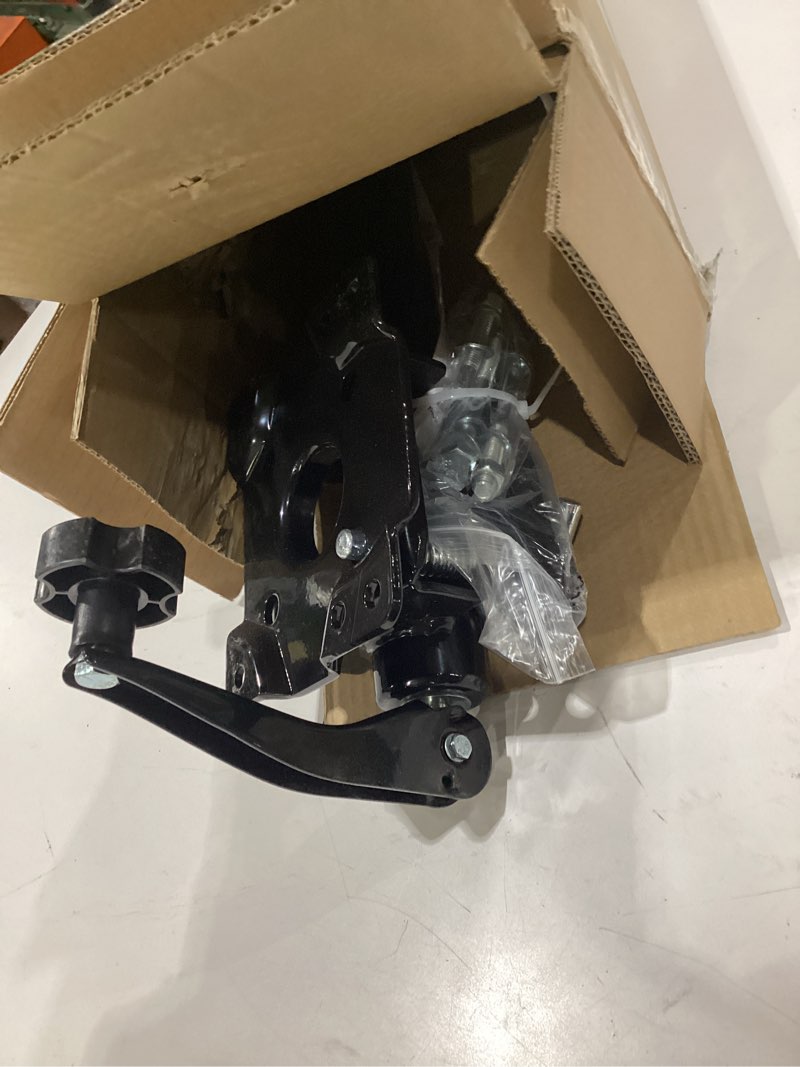 Condition photo showing Good Condition for swivel bolt-on trailer jack, trailer jack stand, 10" vertical movement, mounting hardware included, 1000 lbs black
