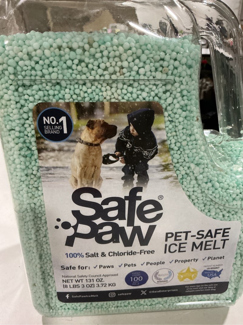 Condition photo showing New/Like New for Safe Paw - Child and Pet-Safe  Salt-Free Ice Melt - 8.3 lb Jug