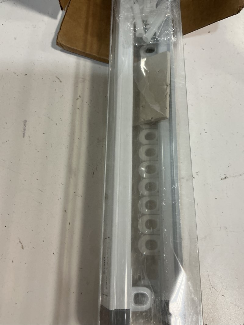 Condition photo showing As Is for zstarr retractable ceiling curtain track, measurement-free curtain track 51''-94'',for room divider, shower curtain, parallel bay window, rv curtain track (2sets) white white 51''-94'' (2 sets)