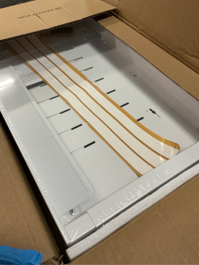 Condition photo showing Good Condition for 2 pack pull out cabinet organizer expandable width(12"-20") and 21"depth, no drill adjustable slide out drawers for kitchen, cabinets with 3 slide rails,magnetic panel, adhesive roll out shelves white 20.87"d x 12.2"-20.47"w(2pack)
