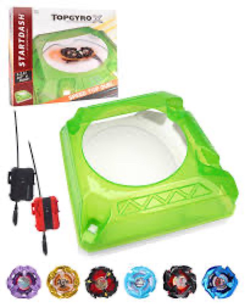 dezawrty x stadium large battle set, 6 spinning tops, 2 launchers and 1 xtreme arena with x-celerati