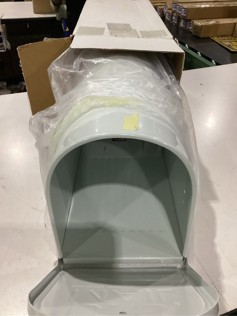 Condition photo showing Good Condition for white mailboxes for outside post mount, galvanized steel metal mailbox, standard size, 20 x 8.7 x 6.7 inches