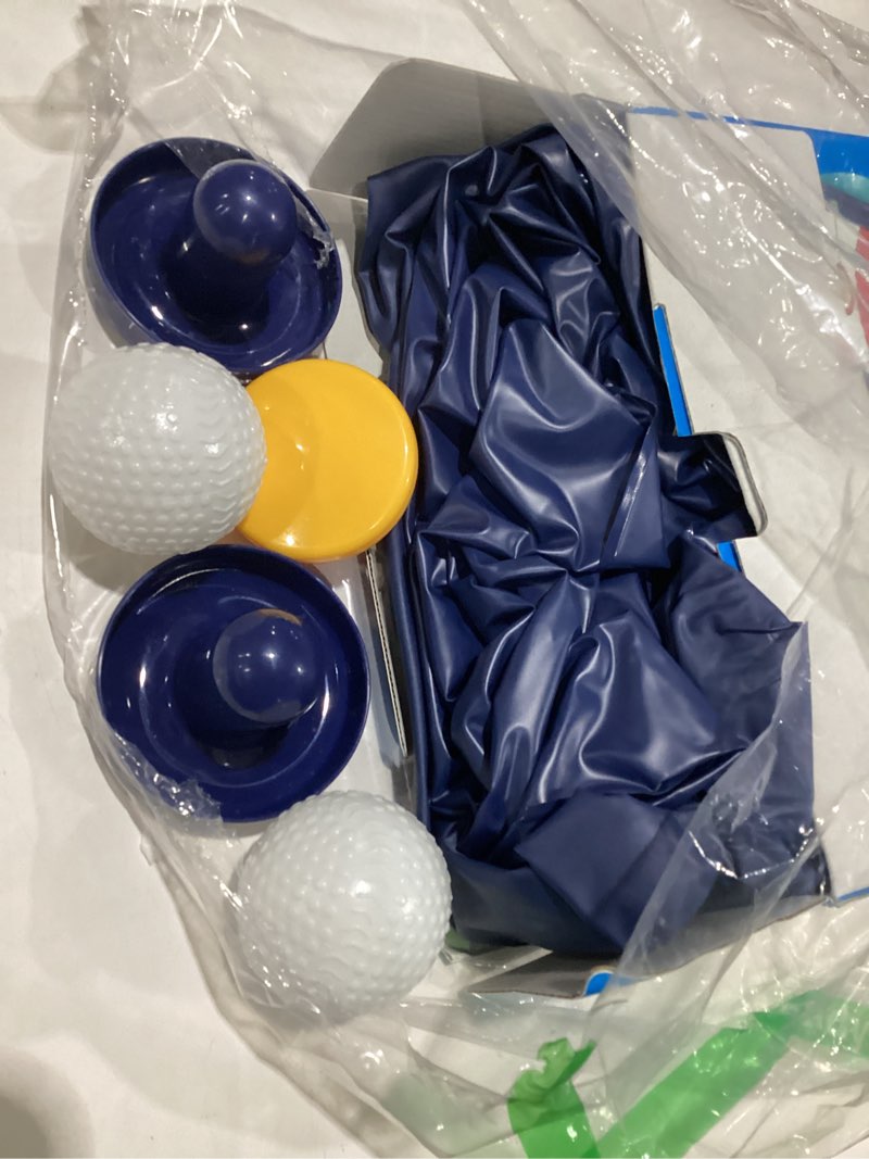 Condition photo showing As Is for funscape kids hockey pool game toys, big inflatable water play floating toy, fun swimming pool float, outdoor activities yard beach sports, cool summer family party gift 5 6 8 10 12 yr boys teen adult