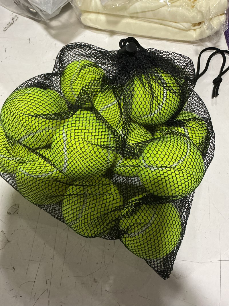 Condition photo showing New/Like New for athletic works pressureless tennis balls (18 balls)