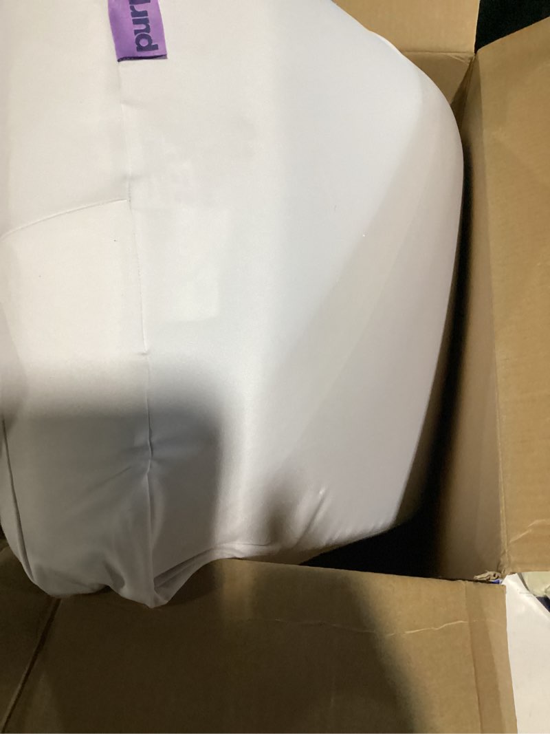 Condition photo showing Good Condition for (similar to) purple freeform pillow - standard size, customizable support with gelflex grid & microflex moon foam - pressure relief, cooling, extra filling & adjustable height