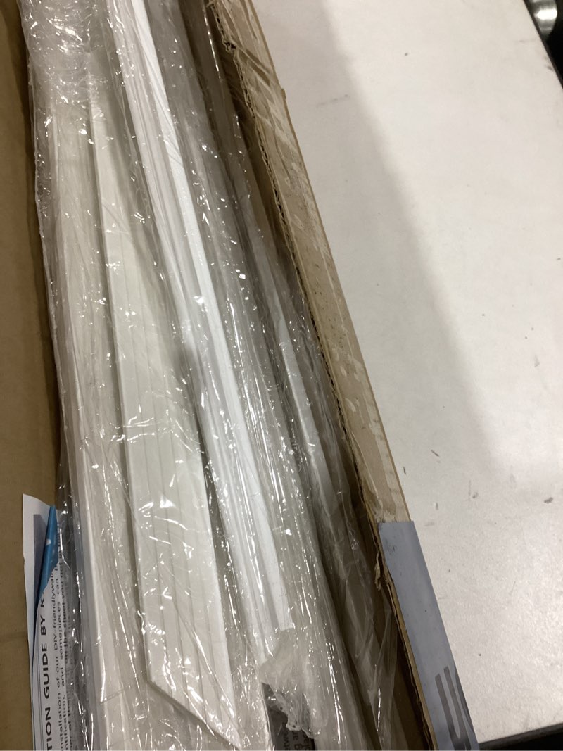 Condition photo showing Good Condition for 3 PCS Premade Wainscoting Panels Peel and Stick Accent Wall Panels for Interior Wall Decor Easy DIY Build and Batten Chair Rail & Picture Frame Door Decor (12 x 24 in)