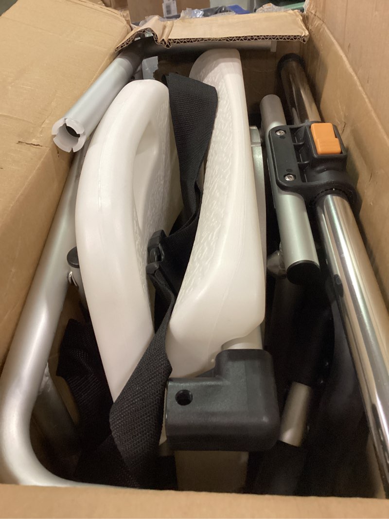 Condition photo showing Good Condition for DMI 360 Max Comfort Swivel Shower Chair & Transfer Bench, Extra-Wide 360lb Capacity, Non-Slip & Padded Arms, Bonus Adjustable Back Scrubber Sliding + 360° Swivel