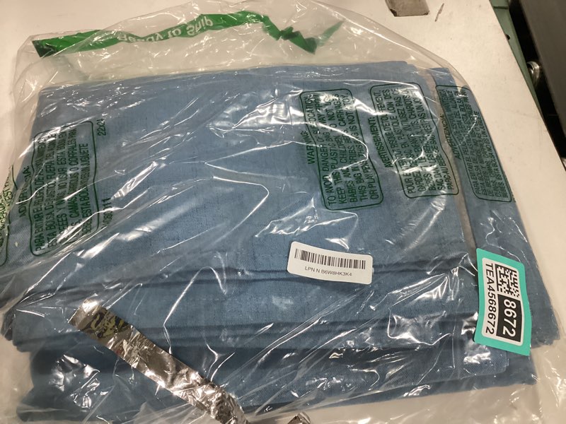 Condition photo showing Good Condition for 100% blackout curtains 84 inch length 2 panels set for bedroom/living room, back tab linen textured light blocking room darkening energy saving thermal insulated drapes (w52xl84, blue) 52"w x 84"l (pack of 2) silken | dusty blue