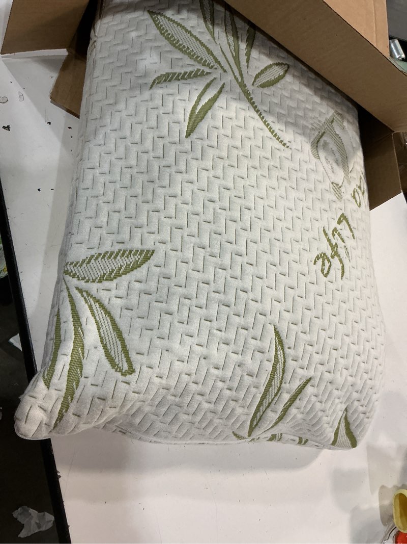 Condition photo showing As Is for tempur-pedic memory foam symphony pillow luxury soft feel, standard, white