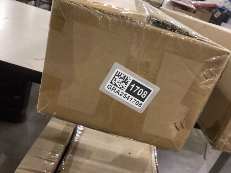 Condition photo showing New/Like New for VINLUZ Matte Black 4 Light Bathroom Light Fixtures Integrated LED Vanity Light with Clear Glass Shade 3000K-6000K Dimmable Wall Lighting Fixture Over Mirror(LED Bulbs Included)