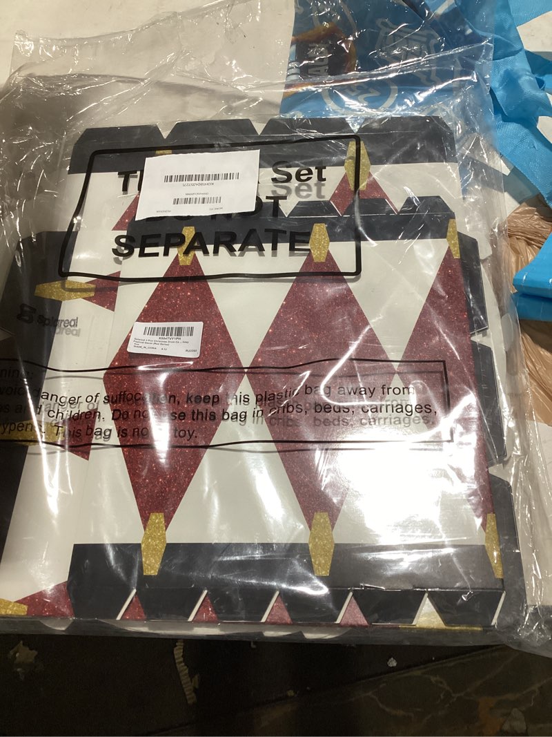 Condition photo showing Good Condition for Spiareal 3 Pcs Christmas Drum Cardboard Stand up Decor Large 18, 16, 14 Inches Paper Drums for Classic Nutcracker Drum Pattern Xmas Holiday Festival Decor (Red Series)