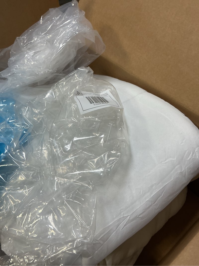 Condition photo showing Good Condition for Linenspa Comforter Duvet Insert Cal King White Down Alternative All Season Microfiber-Cal King Size - Box Stitched White California King