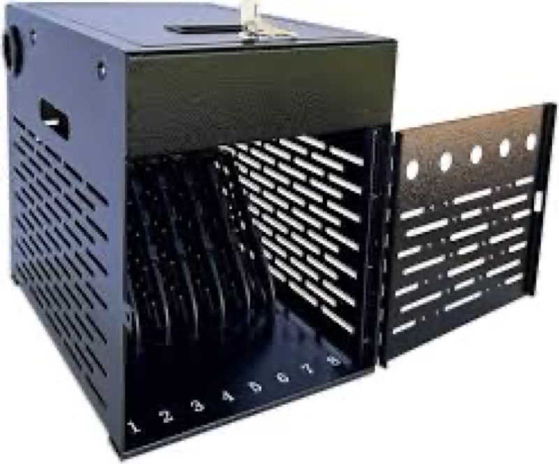 8-Device Tablet Charging St... Offices & Hospitals, Black New