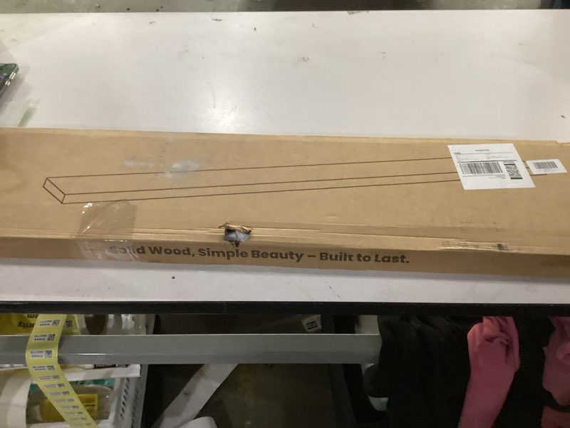 Condition photo showing New/Like New for Rustic Wood Floating Shelves for Wall Decor, Reclaimed Elm Wood Live Edge Shelves 48 Inch Long, 8 In