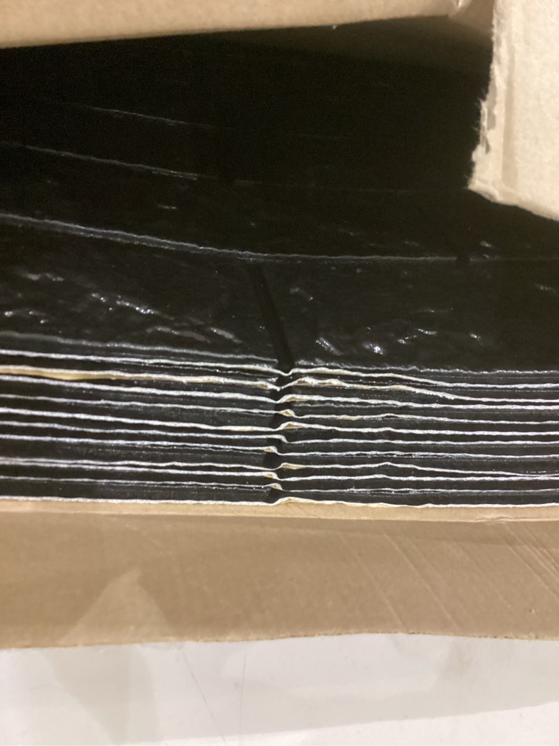 Condition photo showing Good Condition for Art3d 11-Pack 64 Sq. Ft Peel and Stick 3D Wall Panels for Interior Wall Decor, Self-Adhesive Foam Brick Wallpaper in Black 30.5x27.5inch Black 11