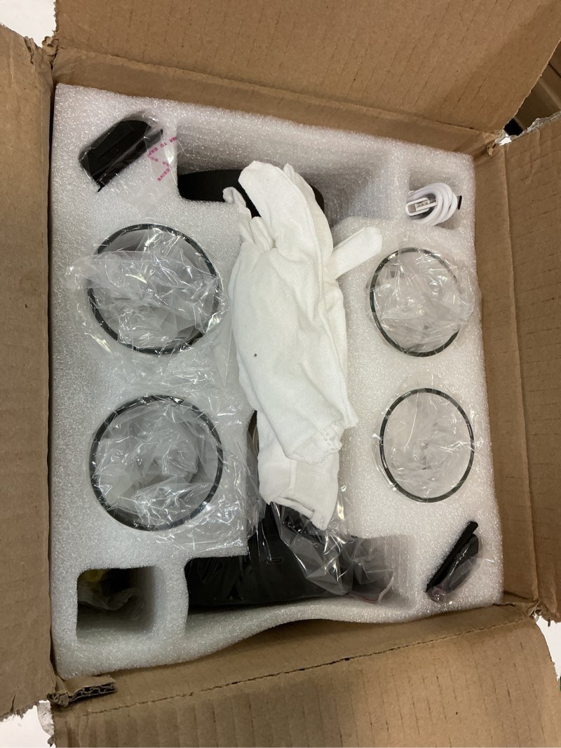 Condition photo showing Good Condition for Battery Operated Wall Sconces Set of 2, 330° Rotation 3000K-6000K Dimmable Wireless Wall Sconce with Clear Glass Black Gold 10400mAh USB Rechargeable Wall Lights with Remote Bulbs Included 2 Pack Black Gold-2Pack