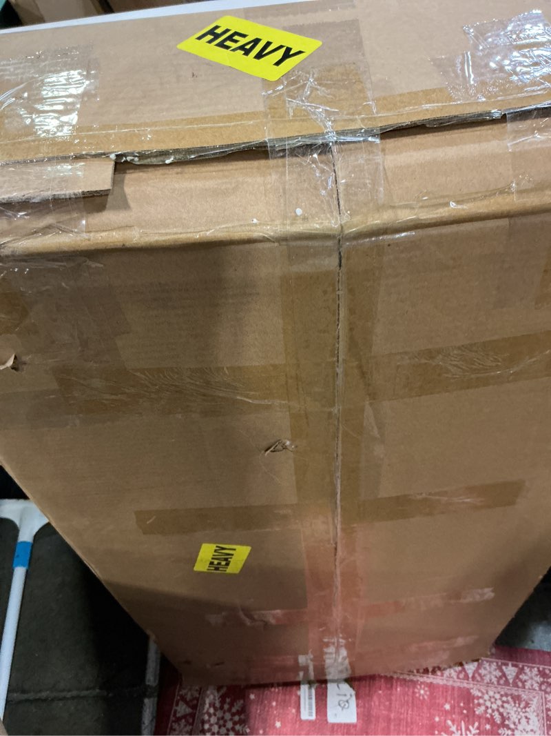 Condition photo showing Good Condition for Lift Top Coffee Table, One Minute No Assembly Required Rising Tabletop Center Table with Large Hidden Storage Compartment, Open Shelf, Anti-Pinch Design Mute for Living Room (Walnut)