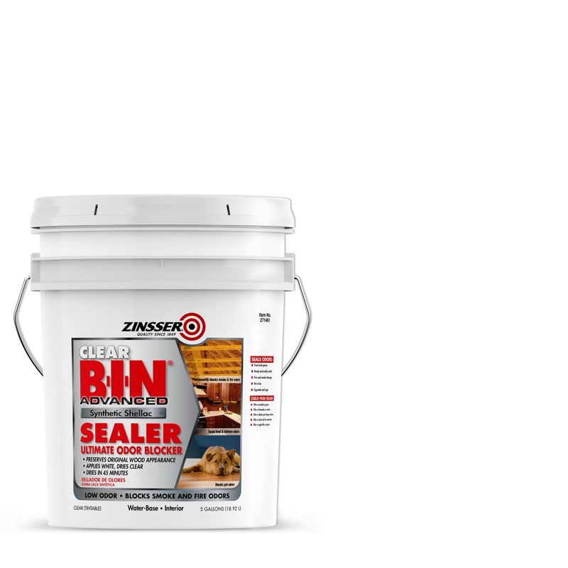 Zinsser B-I-N Advanced Interior Multi-Purpose Shellac Wall and Ceiling Primer (5-Gallon)