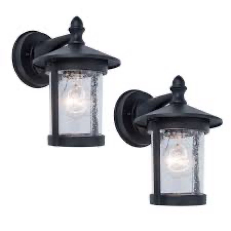 Project source cabarrus 8 in outdoor wall light 2 ct