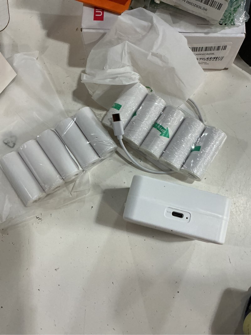 Condition photo showing Good Condition for cudinham print pods mini printer, sticker printer with 10 rolls thermal printing paper, inkless pocket printpod for phone, impresora portátil for notes, diy, compatible with ios & android (white)