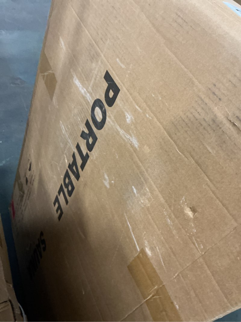 Condition photo showing New/Like New for ZONEMEL Portable Far Infrared Sauna for Home, Personal Sauna for Relaxtion & Detox at Home, 1 Person Full Body Sauna Tent with Heating Foot Pad & Folding Chair (L 27.6’’ x W 31.5’’ x H 37.8’’, Grey)