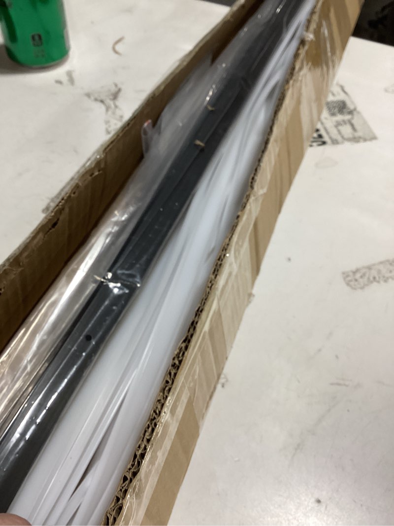 Condition photo showing Good Condition for thmoother led strip pre-drilled black u channel diffuser 10-pack 3.28ft,surface mounted tape light aluminum track with continuous silicone cover. flush installed low profile (black, 10x3.3ft) black 10x3.3ft
