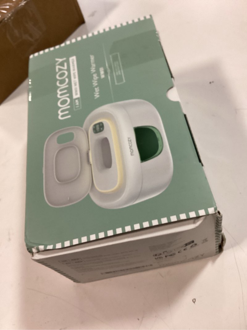 Condition photo showing New/Like New for Momcozy Baby Wipe Warmer, Innovative Spring Design, Large Capacity Wipes Dispenser, Fast and Even Heating, 4 Modes of Temperature Heating Control, Diaper Wipe Warmer with Night Light Classic WW01 60-80pcs Green