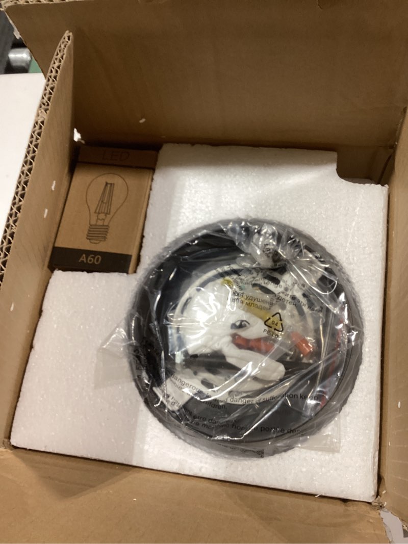 Condition photo showing New/Like New for Cordless Lamp, 5000mAh Battery Operated Rechargeable Table Lamp with Power Bank, Touch Dimmable 3 Color Temperatures, IP44 Waterproof Shower Lamp for Kitchen, Bathroom, Indoor Or Outdoor Use 9.6in Wood Grain Globe