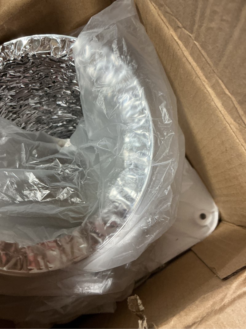 Condition photo showing Good Condition for stainless steel magnetic dryer vent coupling connector kit, suitable for confined paces magnetic dryer vent, easy to clean, lint quick connect, including a 3.3ft hose and two 4" clamps silver