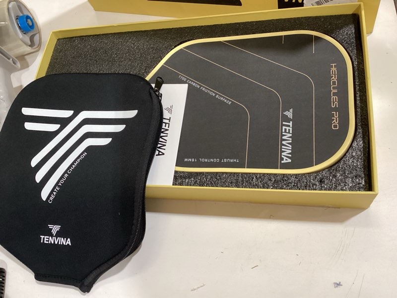Condition photo showing Good Condition for tenvina pickleball paddles, thermoformed t700sc carbon fiber pickleball paddle, pickle ball paddle usapa approved with dominant power and larger sweet spot pro-carbon-elongated-16mm control