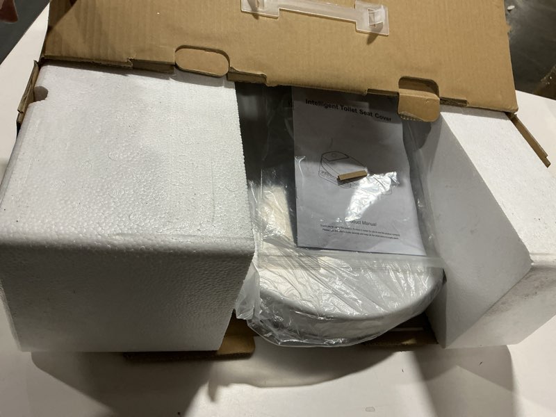 Condition photo showing Good Condition for Electric Bidet Toilet Seat Elongated with Heated Seat, Warm Air Dryer, Endless Warm Water, Oscillating and Pulsating Spray Wash, Stainless Steel Self-Clean Nozzle (Dual Temperature Display 2)